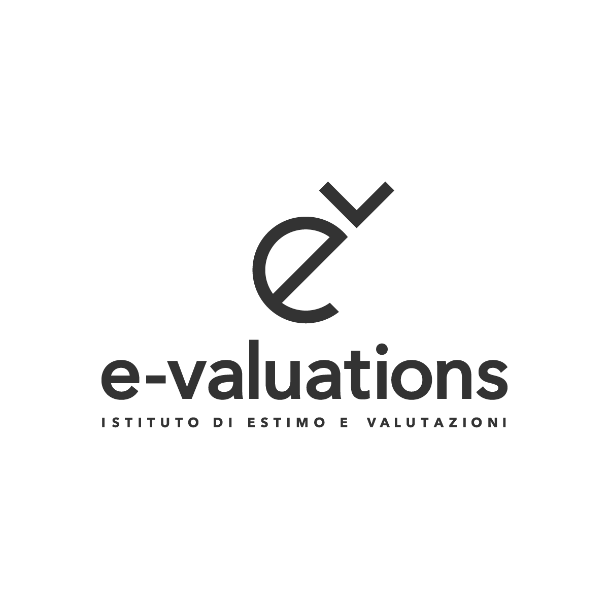 E-Valuations logo nero
